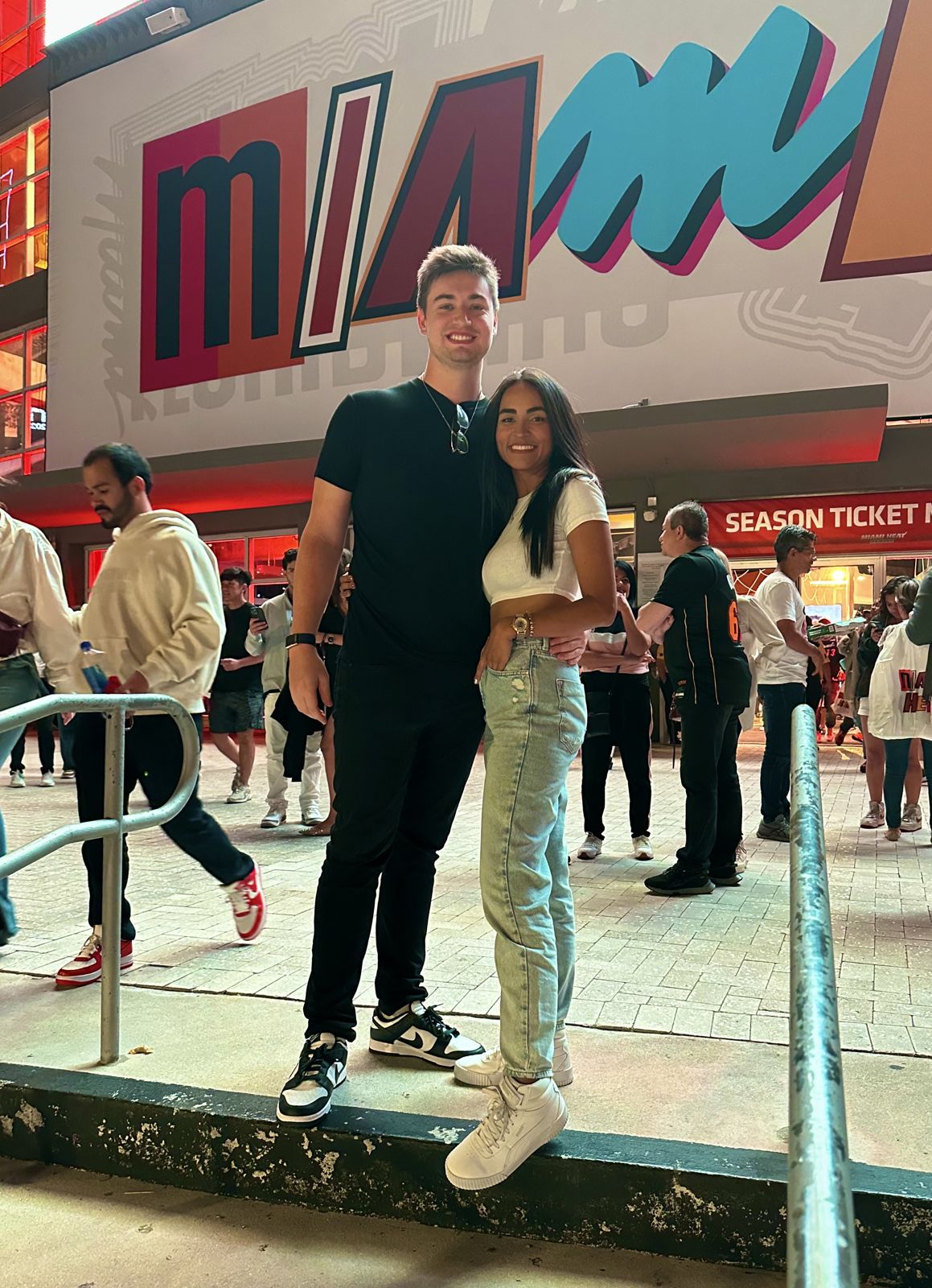 Jessica and Patrick in Miami in 2023